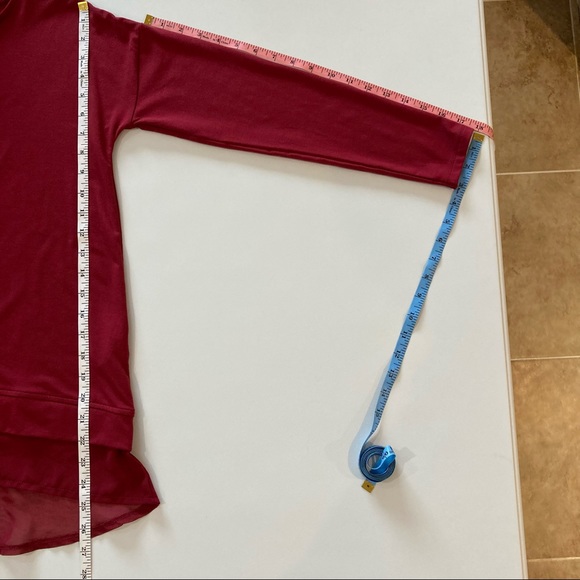 SOFT SURROUNDINGS RED LONG SLEEVE TUNIC SIZE SMALL PETITE - Picture 9 of 10